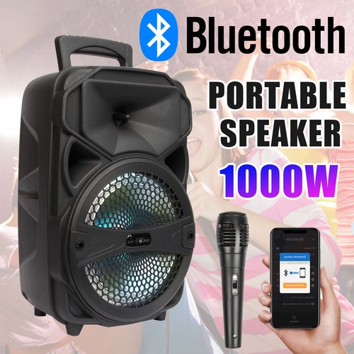 1000w portable fm bluetooth - 8",