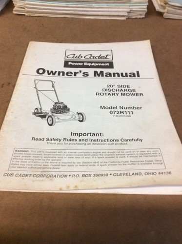 Cub cadet mtd rotary - cub,