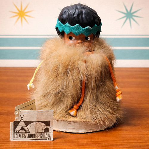 Vintage indien arteskimo - indien, fur