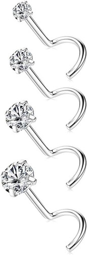 Nose rings studs g23 titanium - nose,