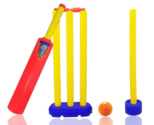 Plastic cricket bat ball - plastic,