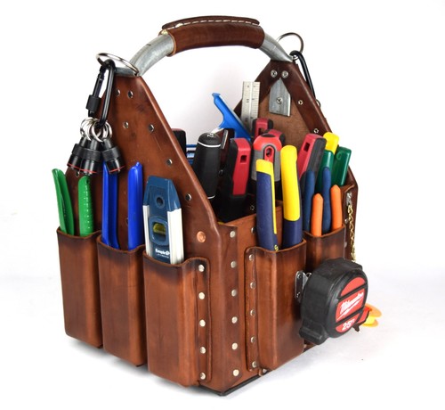 Electrician leather tool - electrician, bag