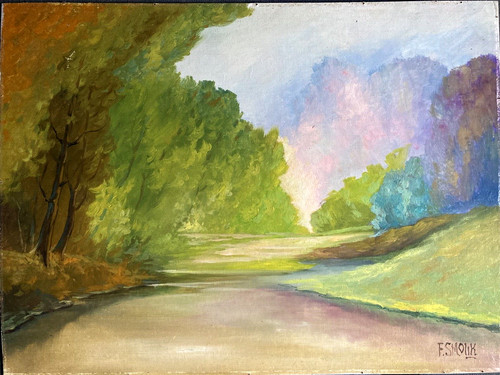 Post impressionistic oil - post-impressionistic,