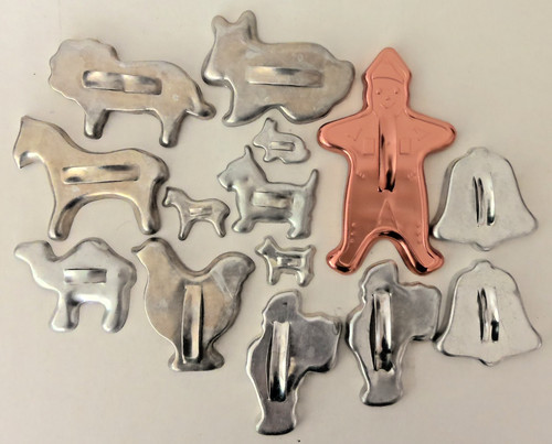 Vtg lot aluminum cookie - aluminum,