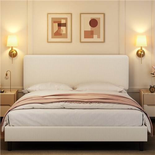 Upholstered bed frame - bed,