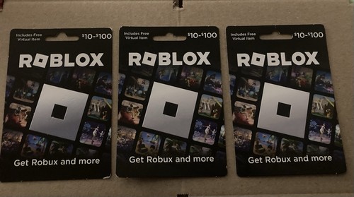 Gift cards lot roblox - of, (3)
