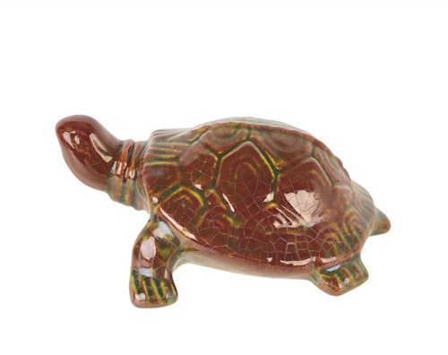Brown green drip glaze ceramic - green,