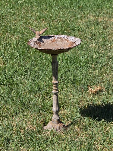 Vtg cast iron hummingbird bird - vtg,