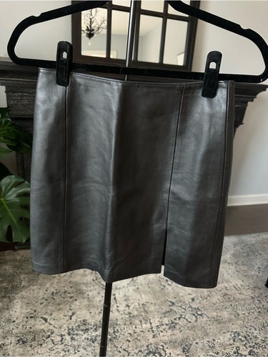 Classic black leather mini - black,