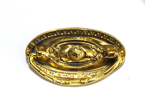 Vintage brass drawer pulls - drawer,