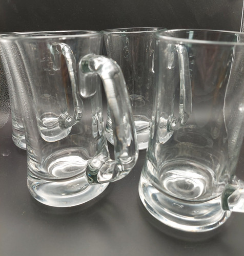 Set heavy clear glass - of, 4