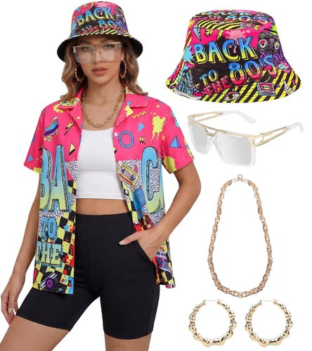 80s 90s outfit for - women, retro