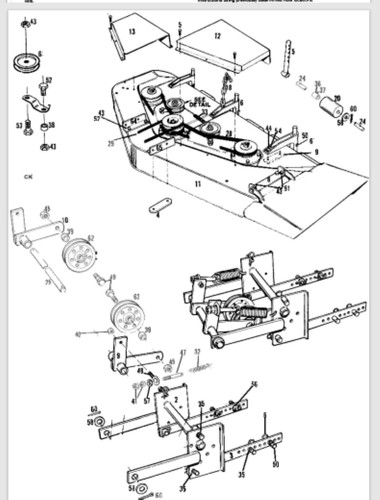Power king tractor mower deck - king,