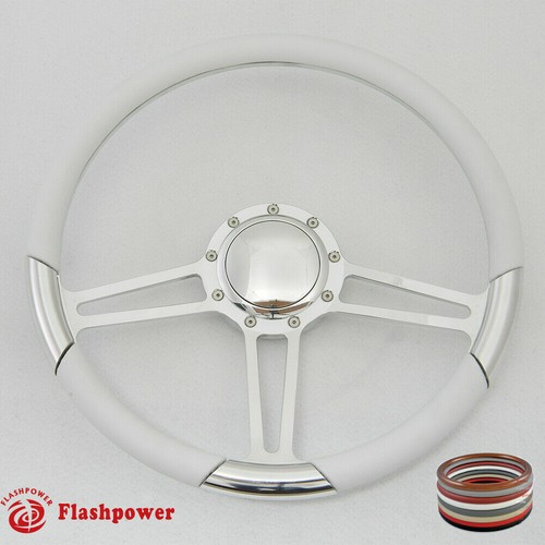 Polished billet steering - 15.5",