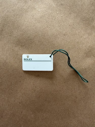 Rolex white hang tag - white,