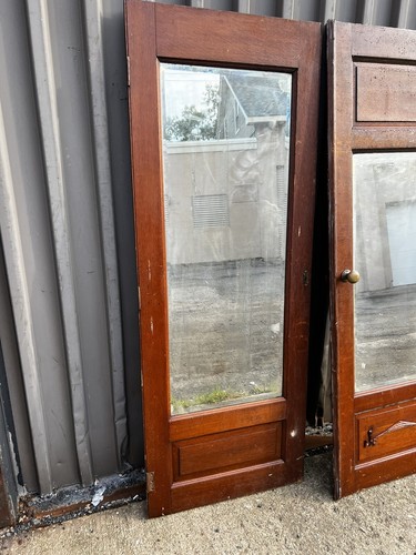 Pair vintage built cabinet - in,