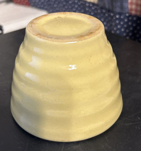 Vtg yellow bauer pottery mini - yellow,