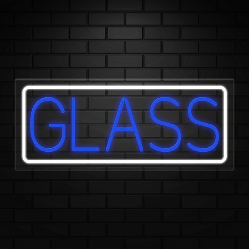 Glass neon sign - for, retail
