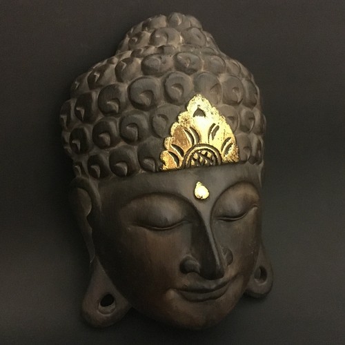 Bali buddha face wooden - bali, mask