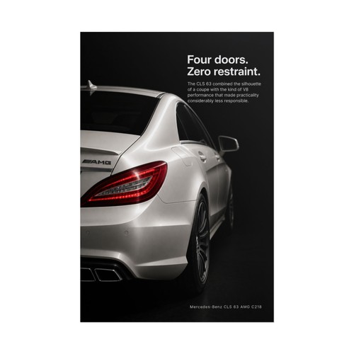 Mercedes cls63 amg poster - amg,