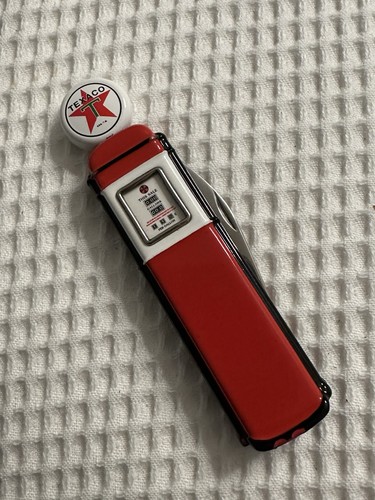 Texaco gas pump pocket knife - gas,