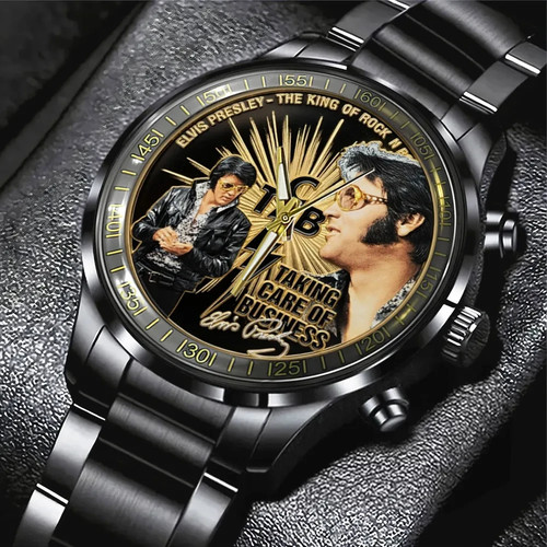 Elvis presley black stainless - presley,