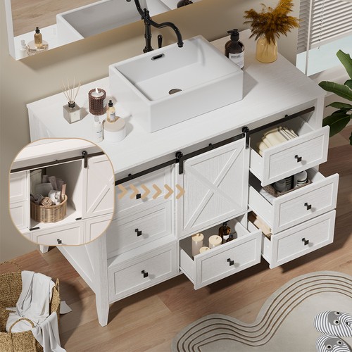 Inch bathroom vanity with - 48-inch,