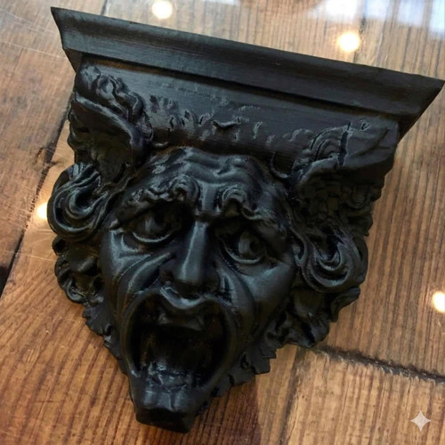 Wall mounted gargoyle statue - wall,