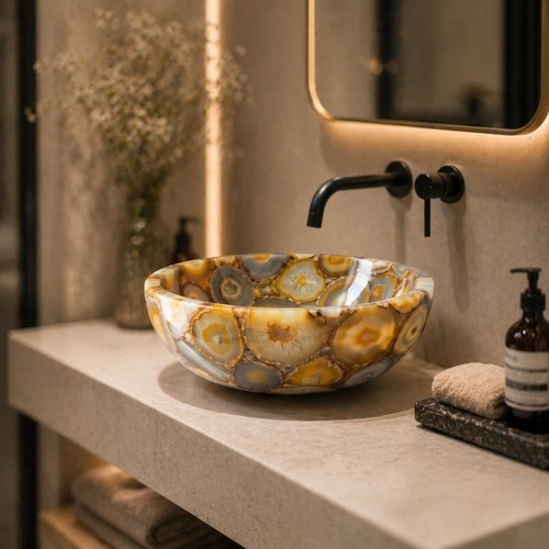 Agate vessel sink luxury - agate,