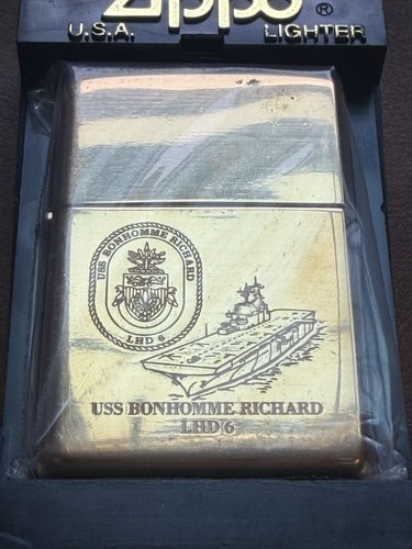 Vintage zippo uss - zippo, bonhomme