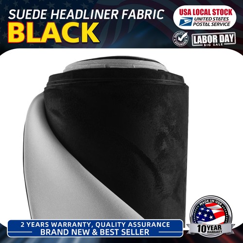 Black suede headliner - suede,