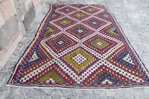 Vintage kilim large rug - kilim,