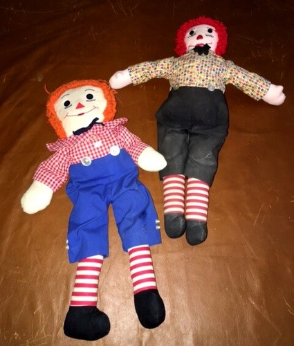 Raggedy ann andy dolls - &,